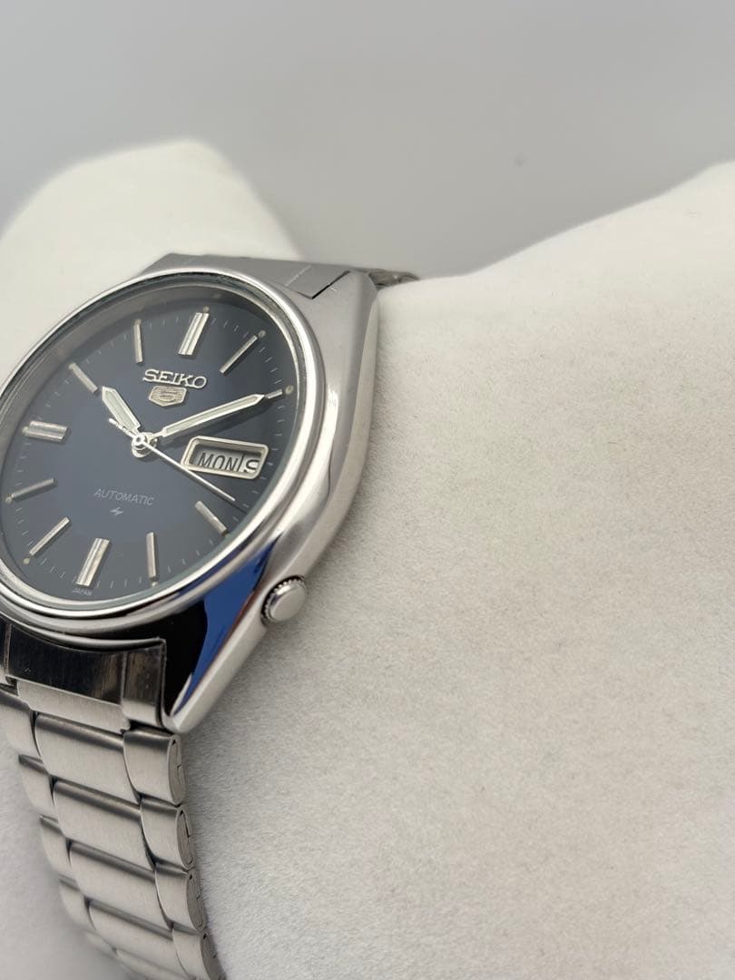 ヴィンテージ セイコー5 自動巻き メンズウォッチ 6309 ブルーダイヤル