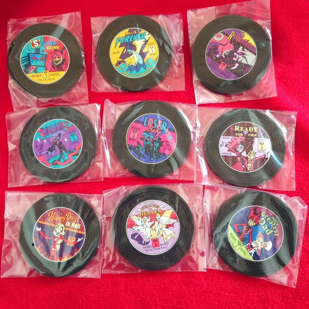 全9種コンプリート【一番くじG賞/レコード風ラバーコースター