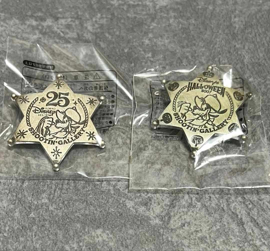 ディズニーランド シューティングギャラリー 保安官バッチ 保安官