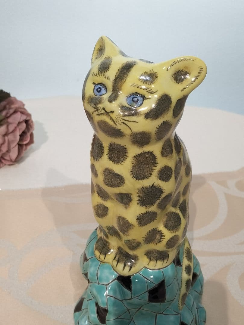 作家物 レトロ 焼き物Vintage フィギュリン ねこ 猫 CAT