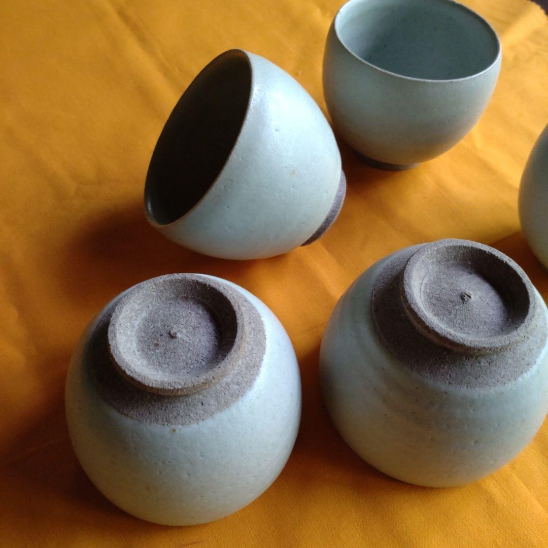 益子 浅野勝 青白磁湯呑五客揃えの通販はau PAY マーケット - 輸入雑貨