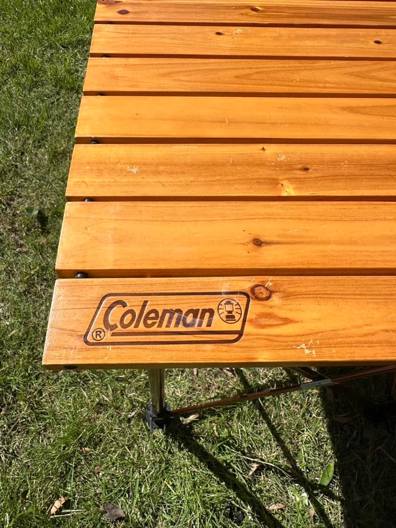 希少)Colemanナチュラルウッドカウンターテーブルクラシック