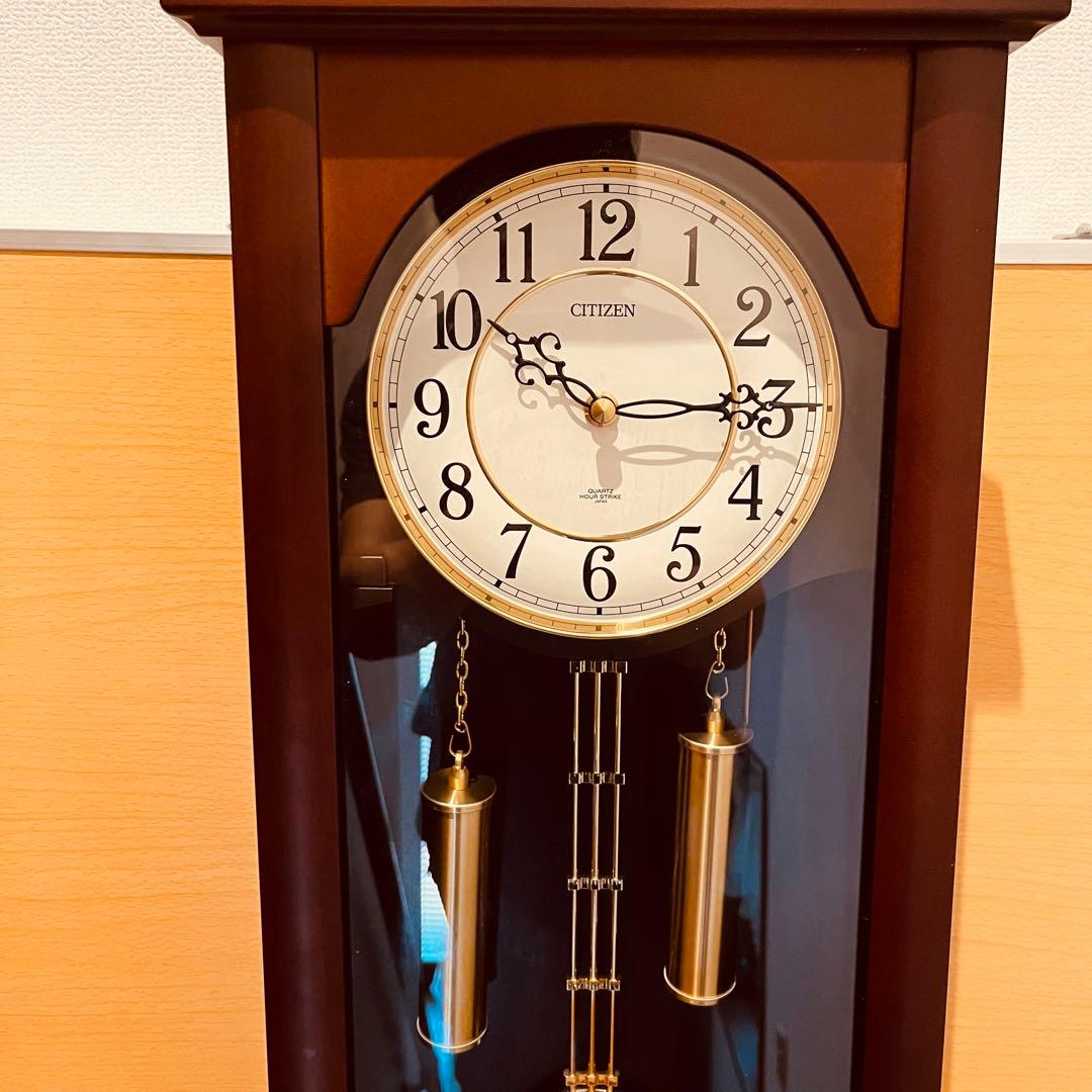 CITIZEN 振り子時計 ストロークN 報時付き 4MJ807-N06