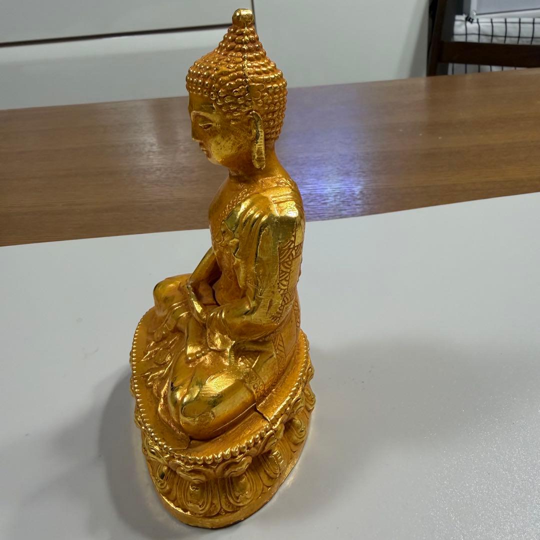 鎏金釈迦牟尼坐像 旧蔵