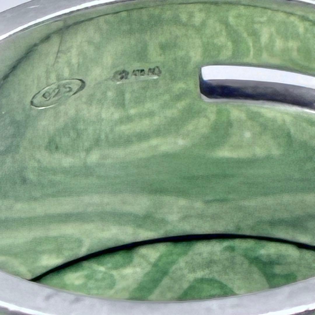 【美品】GUCCI グッチ ブランデッドG リング 23号 ワイド シルバー