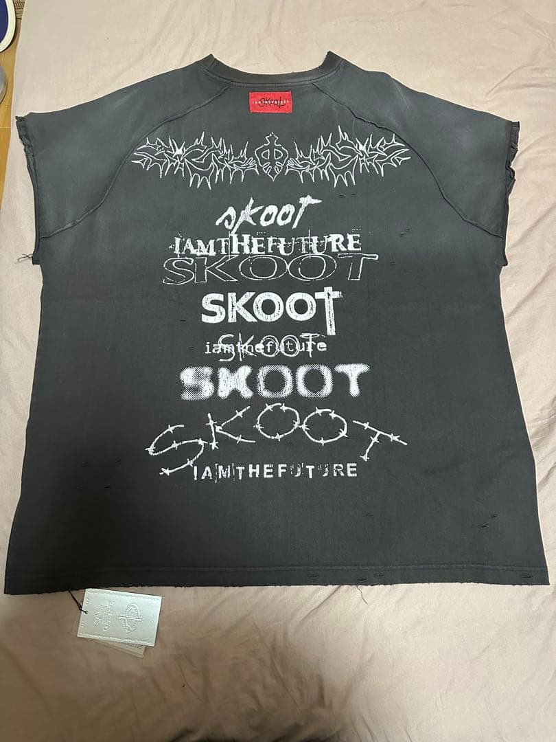 SKOOT ブラック オーバーサイズ タンクトップ