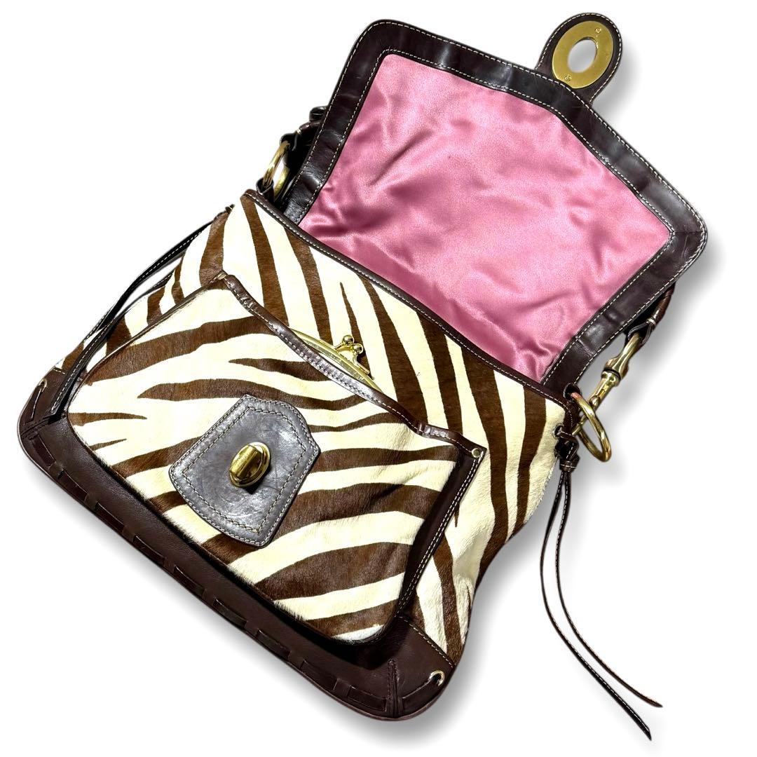 Y2K★コーチ ハラコレザー レガシー ショルダーバッグ ホーボー ターンロック