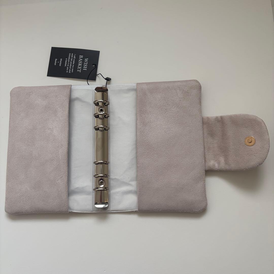 バインダーカバー スエード ミュートブラウン A6 韓国 貯金