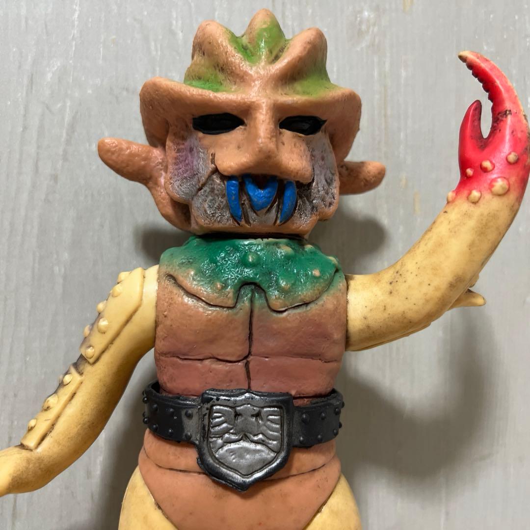 昭和当時物】□ 旧バンダイ カニバブラー ソフビ / ライダー怪人 2025