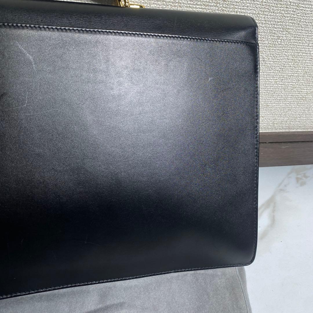 希少⭐︎ダンヒル 自立型ビジネスバッグ ブリーフケース オールレザー 布袋付き