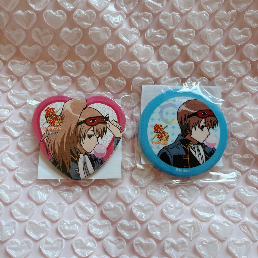 銀魂 沖田総悟 総子 j-world JW ハート 缶バッジ 性転換篇 2個 - メルカリ