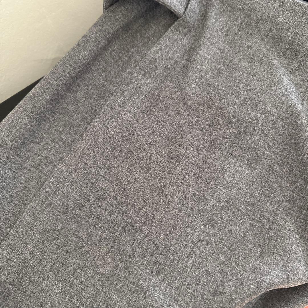 CHANEL ウール　上品ミニスカート　グレー　38 訳あり