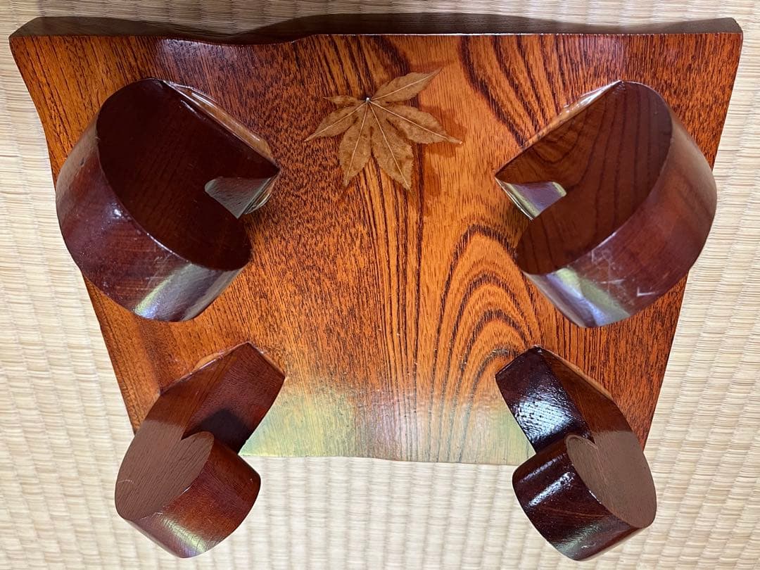 昭和レトロ 天然木 飾台 花台 香炉台 盆栽台 木彫 一点物