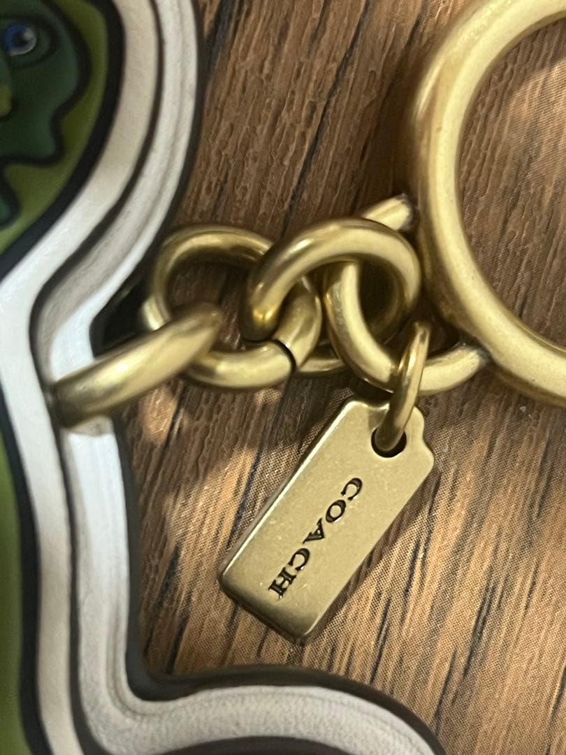 kinaco コーチのレキシー バッグ チャーム・シグネチャー キャンバス