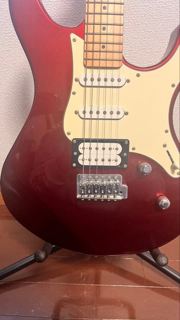 24時間限定価格】ワインレッド エレキギター シングルコイル