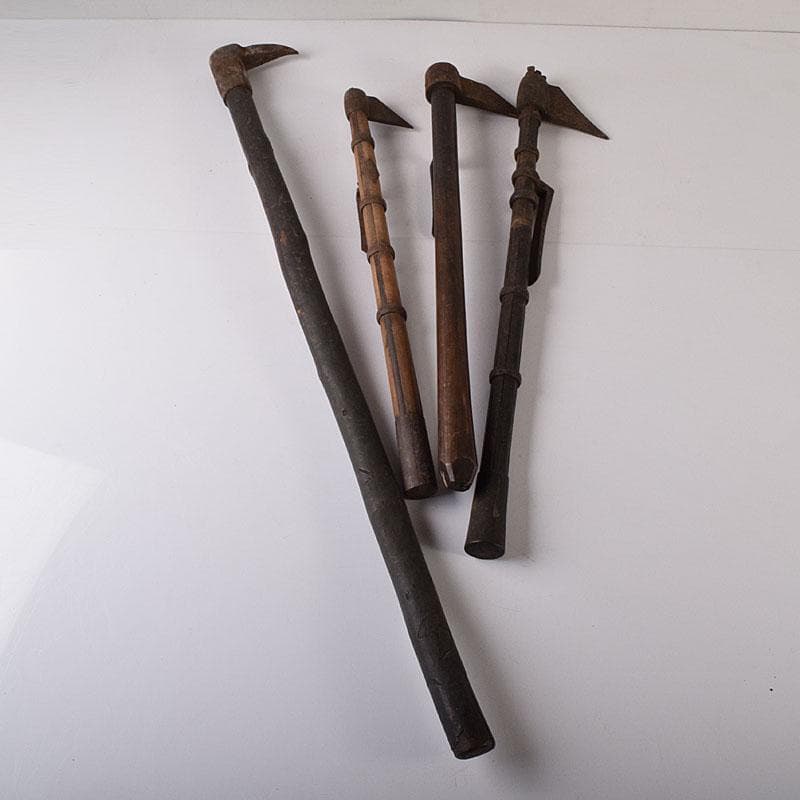 火消道具 古い鳶口 古鉄製 鳶口 火消鉤 4点まとめて V R8466H - メルカリ