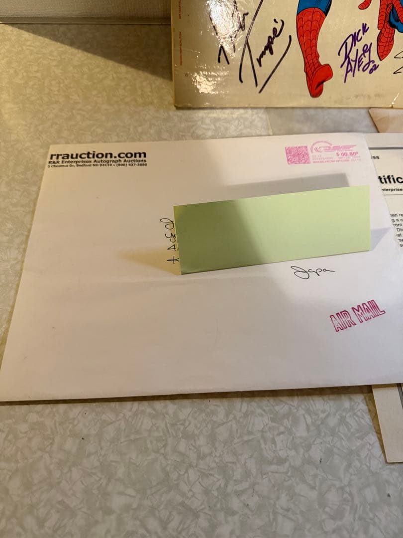 空*様 超希少！1966年代物スパイダーマンLP 6名直筆サイン COA付