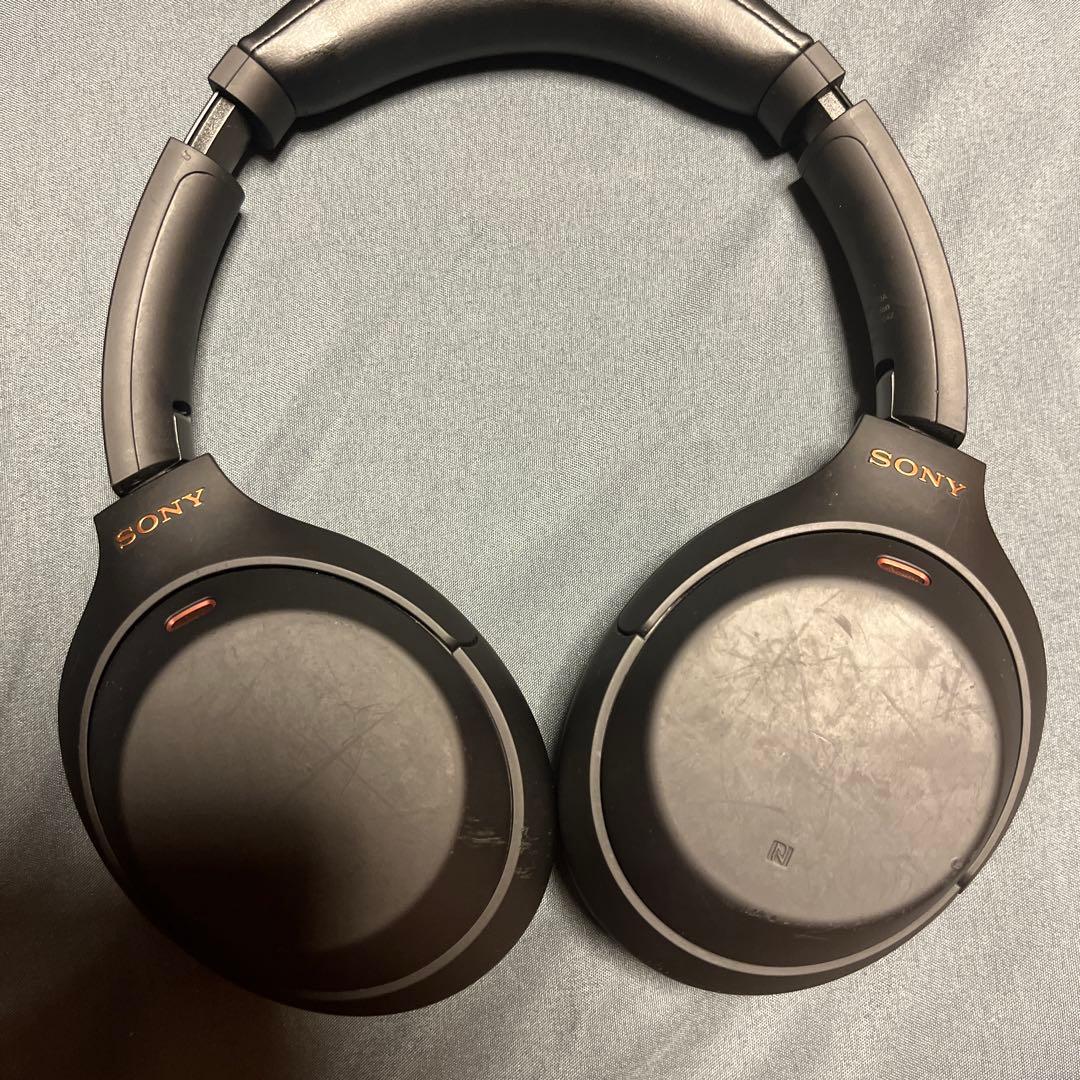 SONY ワイヤレスヘッドホン ブラック ケース付き
