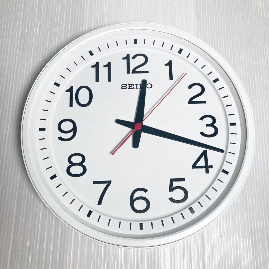 美品 SEIKO 壁掛け時計 衛生電波時計 GP219W オフィス アナログ