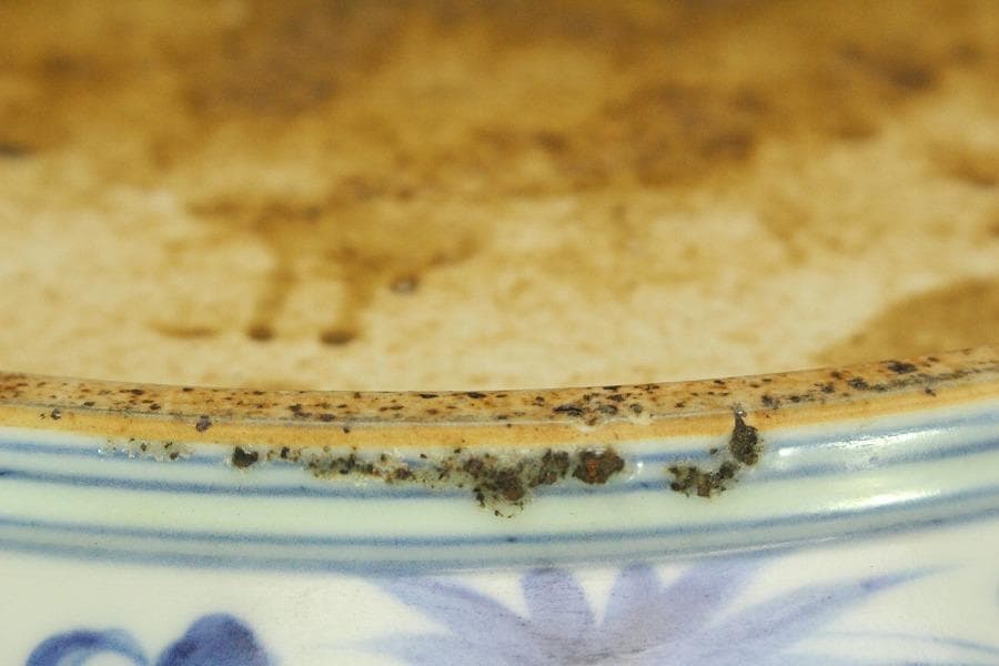 あきこ中国美術 色絵 龍紋皿 φ48.8cm(ZE473)