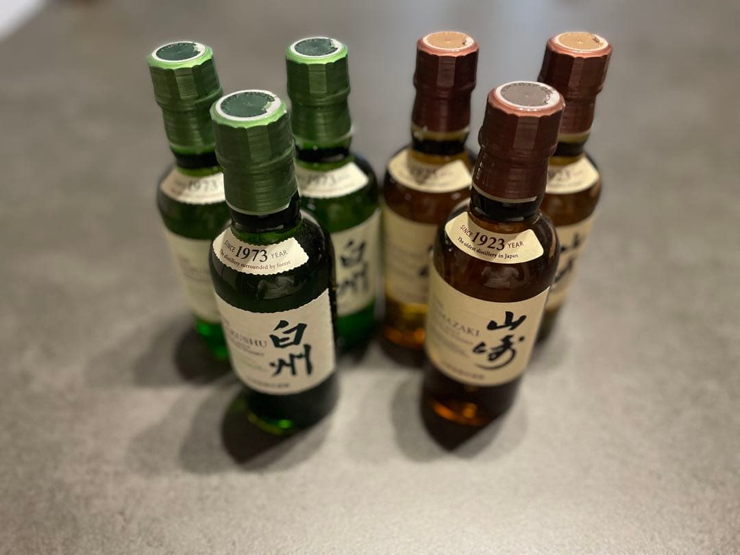 白州・山崎ウイスキーセット 200ml各3本 計6本