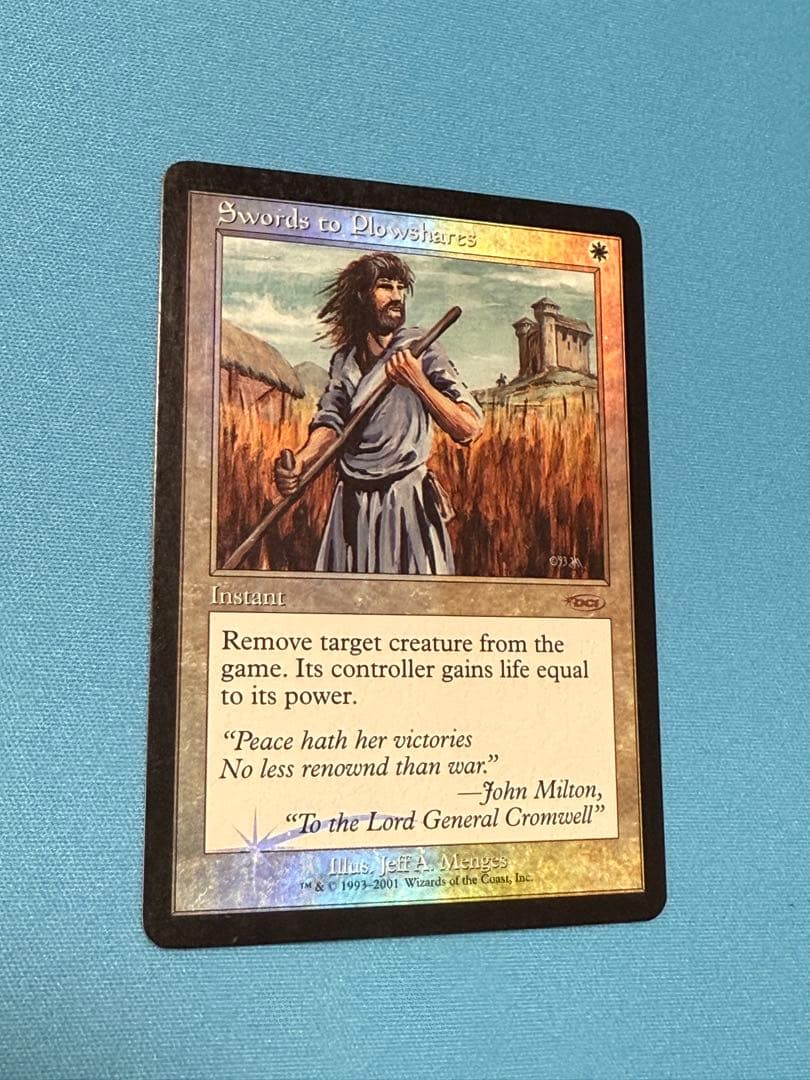 剣を鍬に　FNM プロモ　foil 剣を鍬に FNM プロモ foil 剣を鍬に FNM プロモ foil 剣を