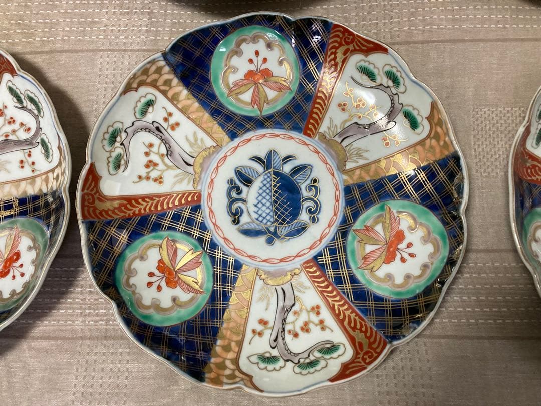 伊万里焼皿 直径約24センチ 11枚 美術品・アンティーク・コレクション