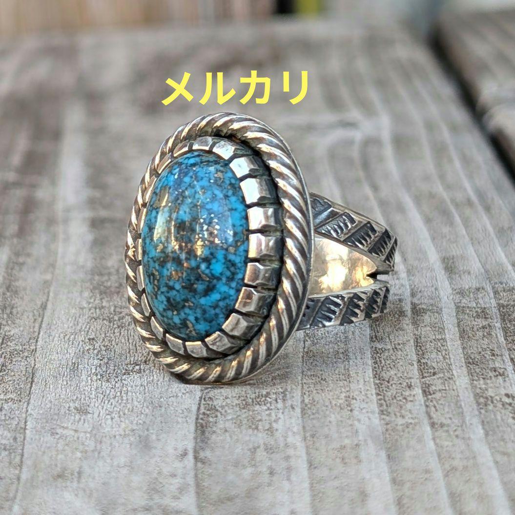 ハンドメイドのターコイズリング インディアンジュエリー風 - メルカリ