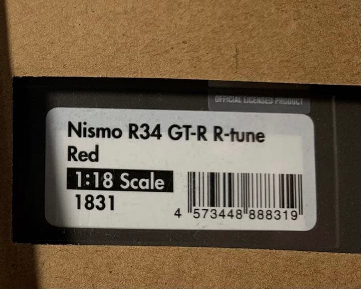 ミニカー GTR 1/18 ignition model GT-R R34 ig1831