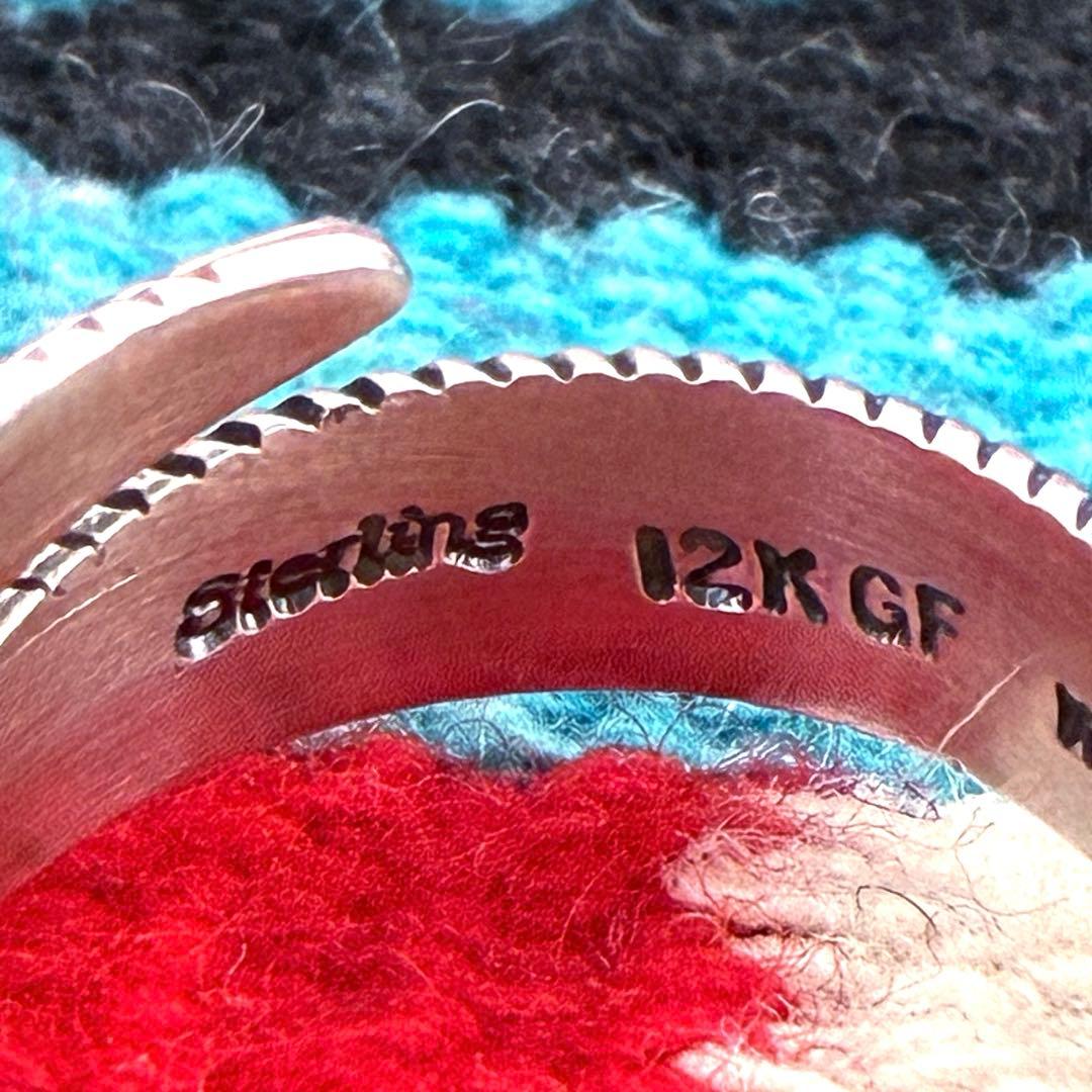 Indian Jewelry ハーヴィーメイス 12KGF フェザーリング17号