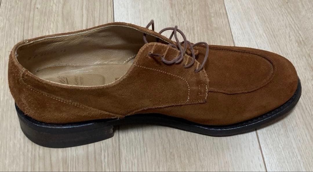 パラブーツ シャンボード ドレスライン 9F ブラウンスウェード 茶金