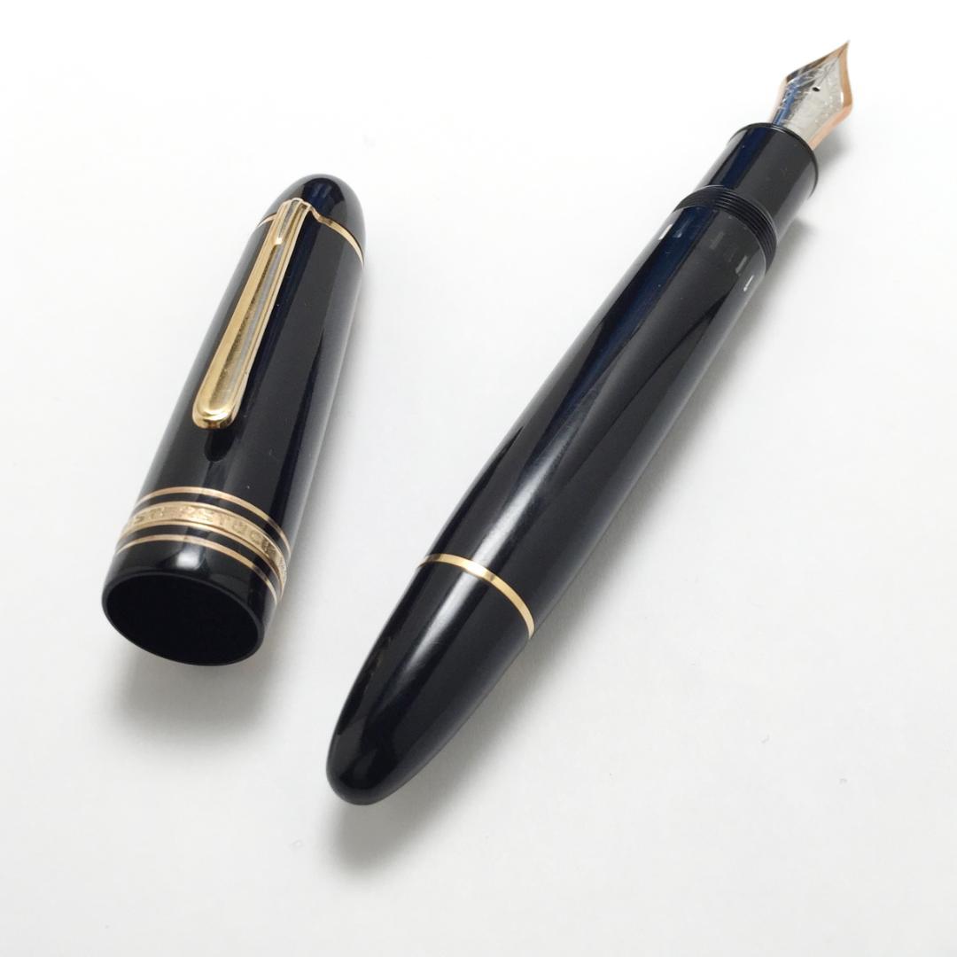 きれい 70年代 モンブラン 万年筆 149 14C 中白 エボナイト