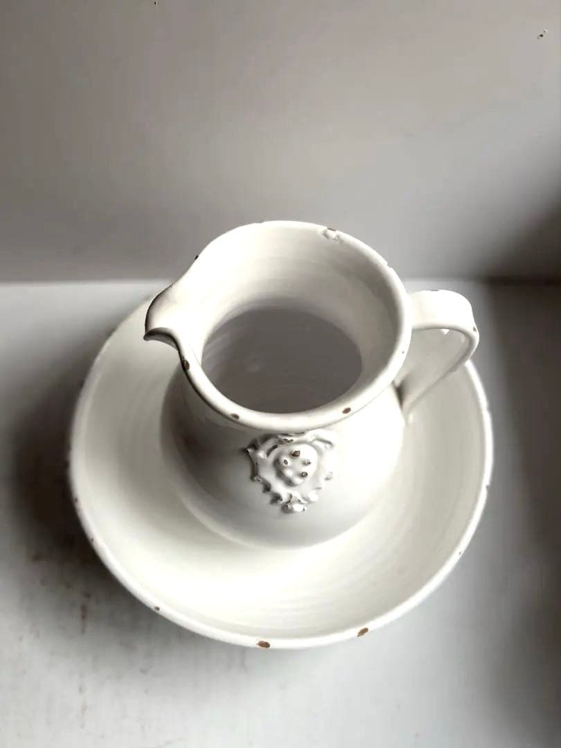 795 フランスアンティーク 雰囲気あるピッチャー&ボウル 蚤の市購入