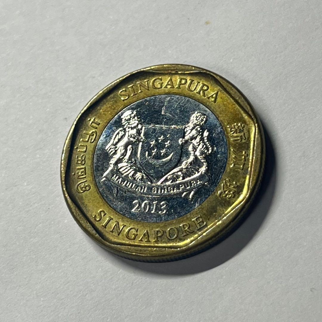 シンガポール 新1ドル 幸せを呼ぶコイン - メルカリ