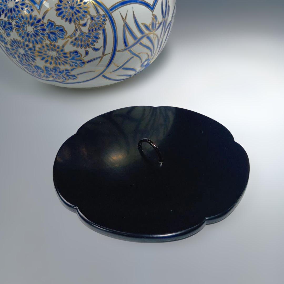 茶道具 金彩捻梅 水指 祥堂造 共箱