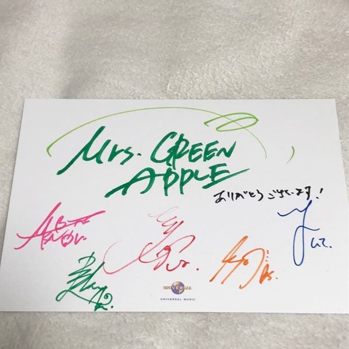 Mrs.GREEN APPLE サイン入り