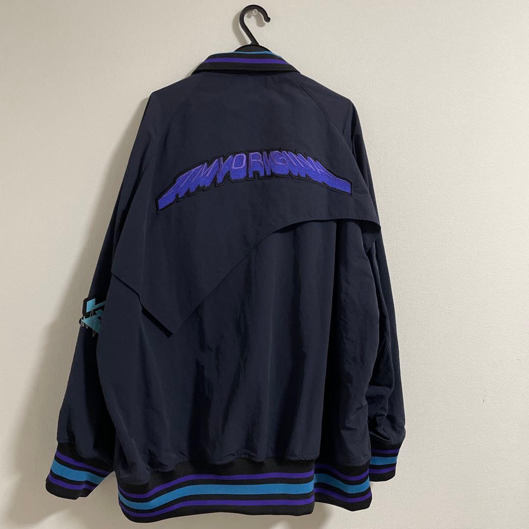 ずっと真夜中でいいのに。　バーシティジャケット　ネイビー