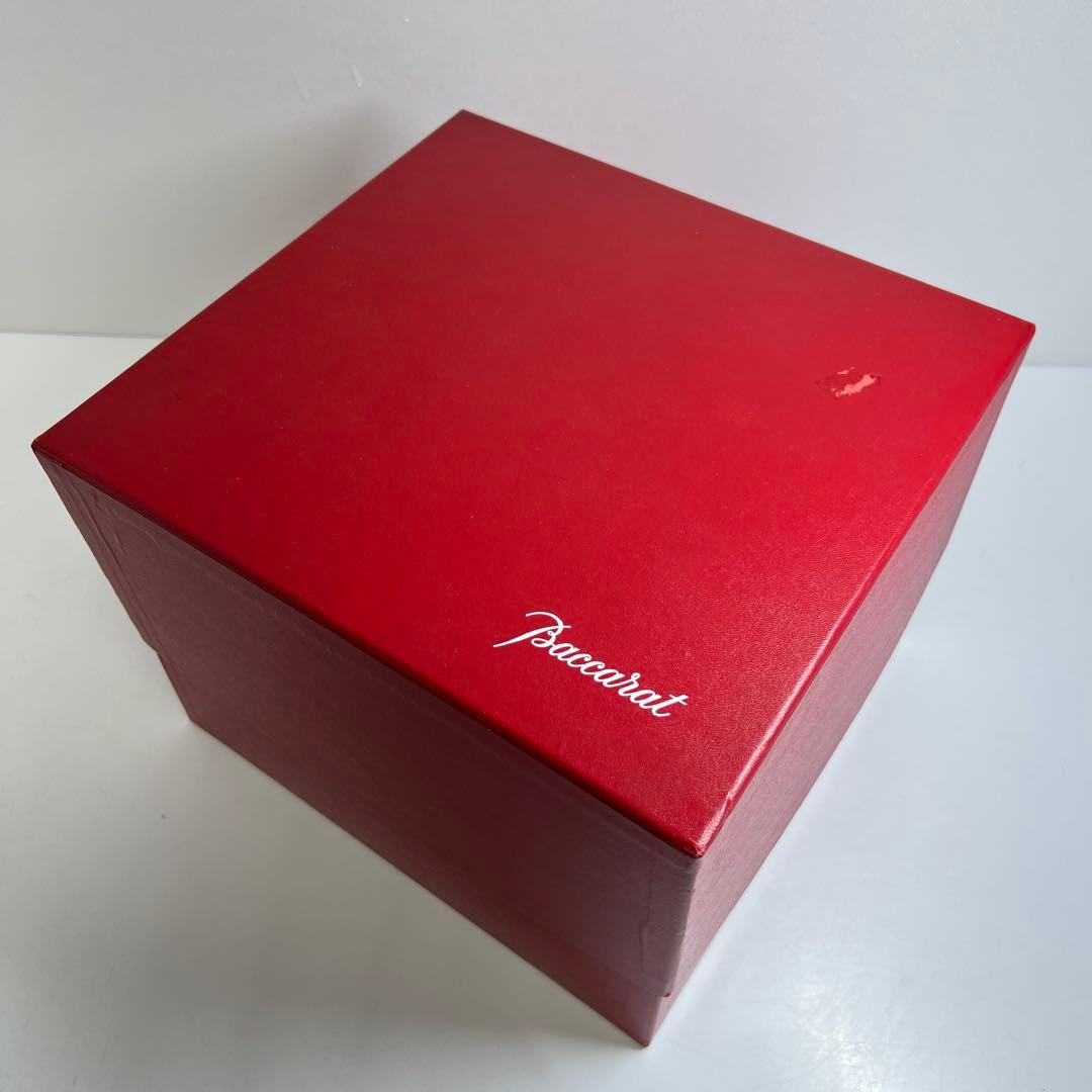 ☆洋3 バカラ 大花瓶 共箱 高さ約20㎝ 東Y7-1020④