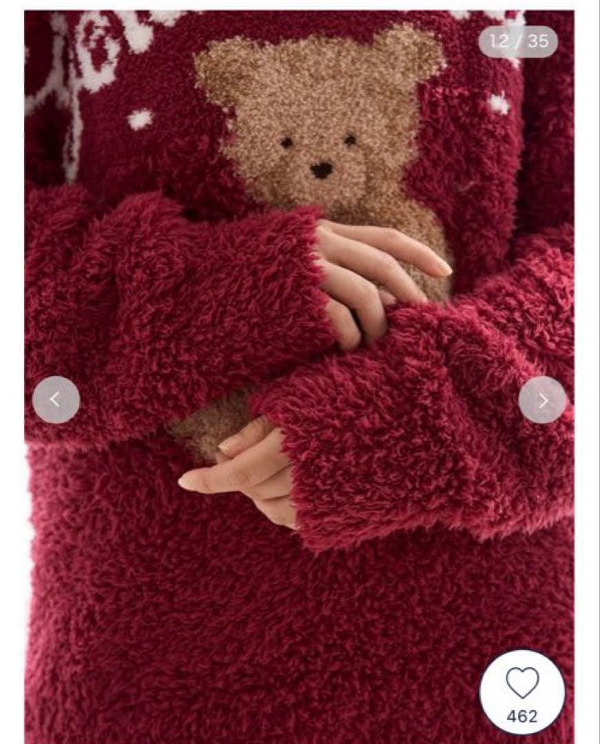 新品　ジェラートピケ holiday ジェラートスノーベアジャガードプルオーバー