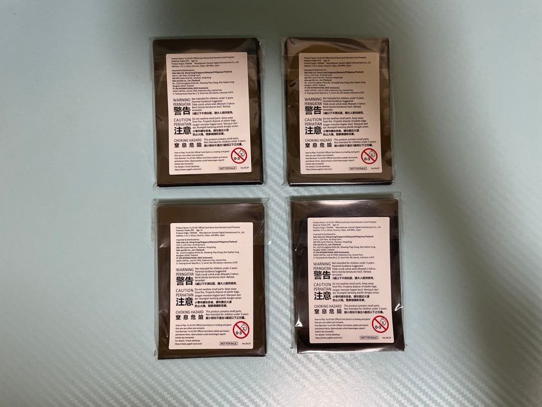 遊戯王 yotインドネシア 公式スリーブ 虹色 20枚入り 4個セット