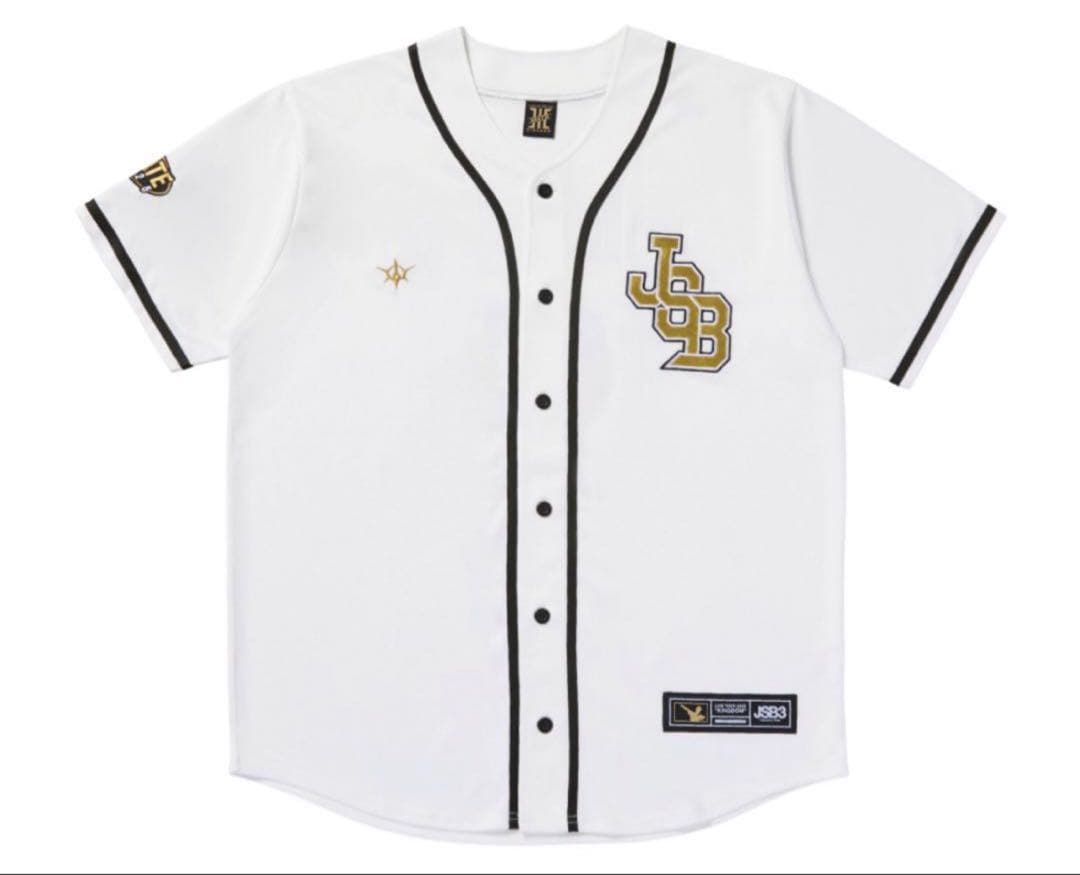 三代目JSB KINGDOM ベースボールシャツ WHITE FC限定