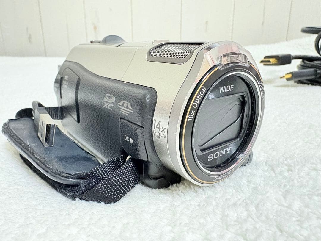 動作確認済 SONY HDR-CX560V ハンディカム ビデオカメラ シルバー