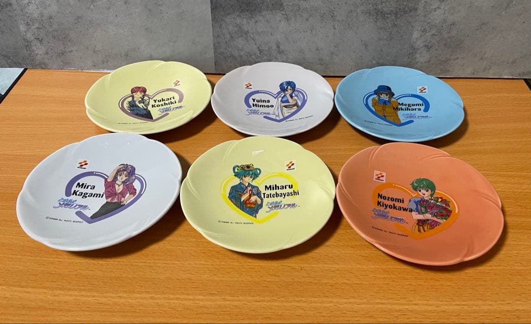 16 ときめきメモリアル ハート型プレート6枚セット