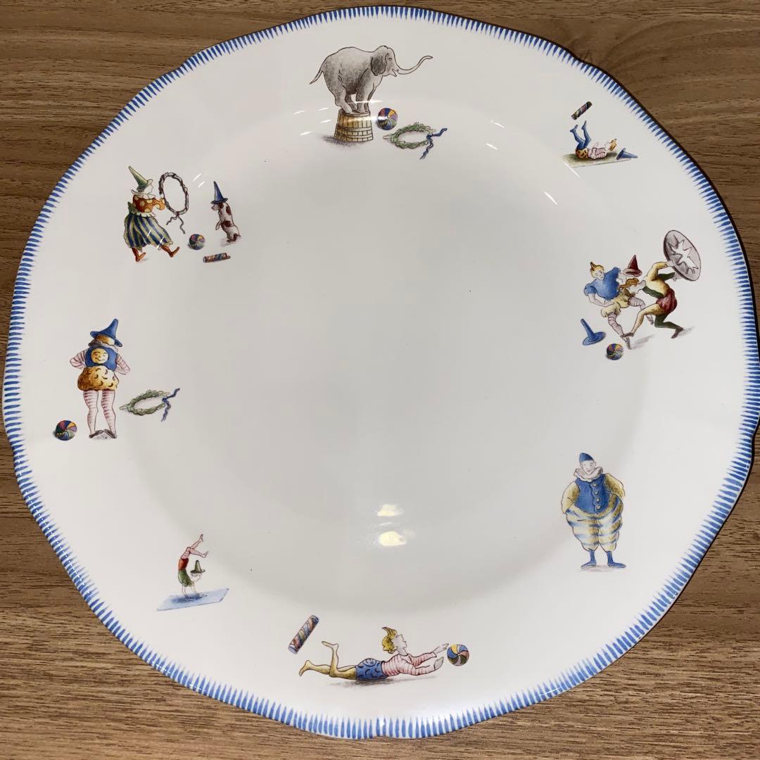 ジアン サーカスプレート。フランス高級食器 。Gienレトロ食器 - メルカリ