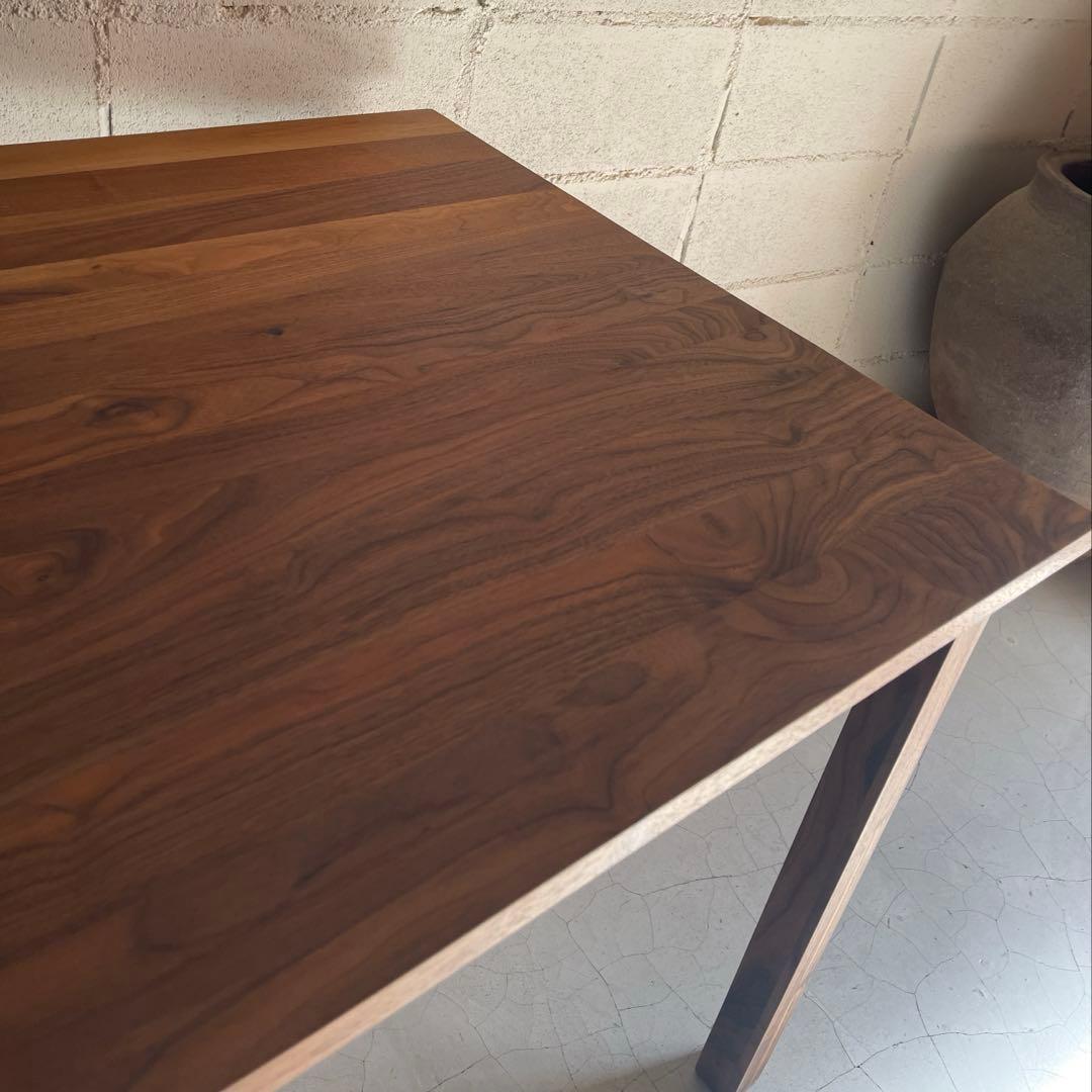 美品　MUJI 無印良品　ダイニングテーブル　ウォールナット 無垢材　木製