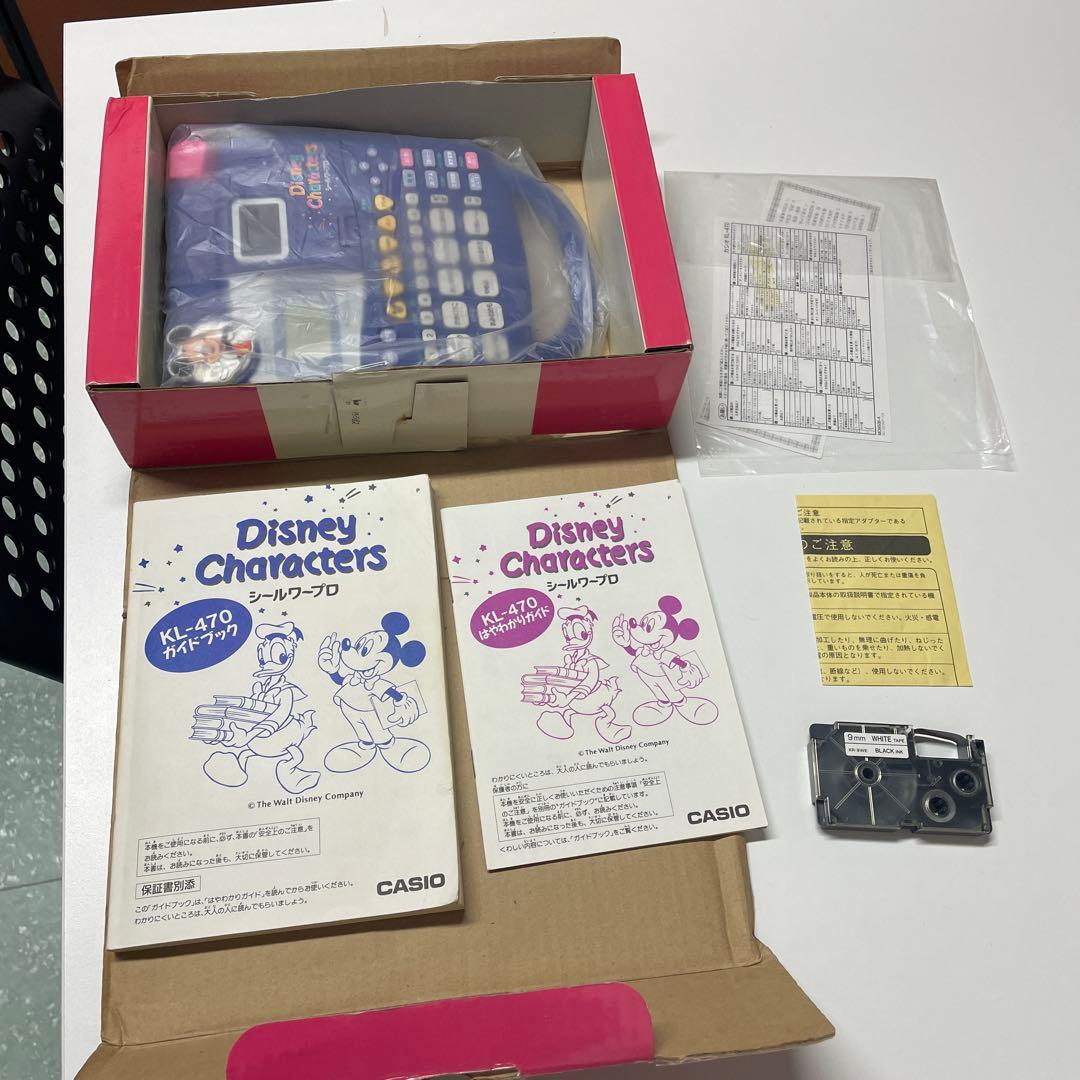 限定価格！CASIO ディズニーキャラクターズ シールワープロ お名前シール