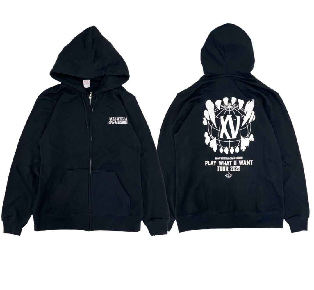 マンウィズ 15th 牙ロゴパーカー