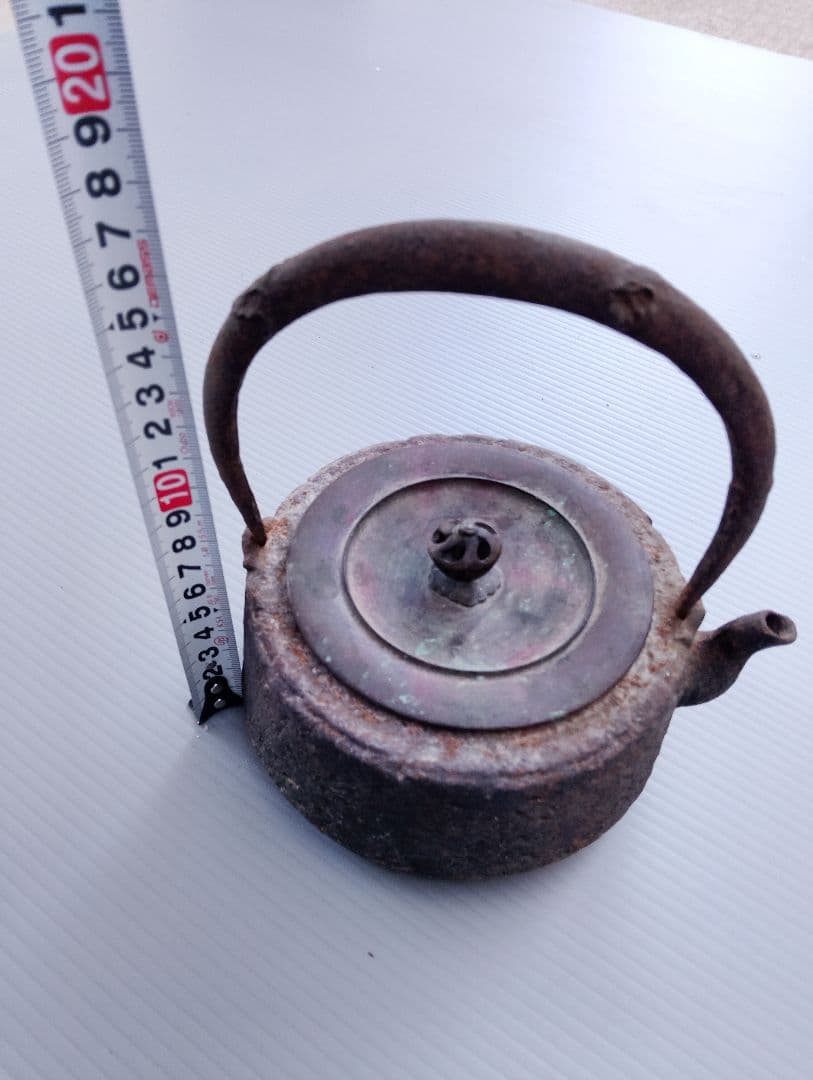 龍文堂造 鉄瓶 茶道具 煎茶道具 時代物 アンティーク(あ14)