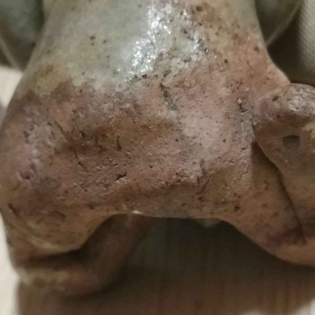 スンコロク　宋胡録人形　タイ国　骨董アンティーク　母子像　時代物