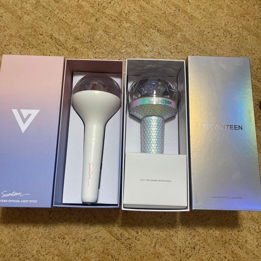 SEVENTEEN 公式ペンライト ver.1.ver.2 トップ セット